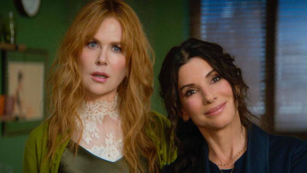 Actresses Sandra Bullock and Nicole Kidman in the first images from the upcoming sequel Practical Magic 2.