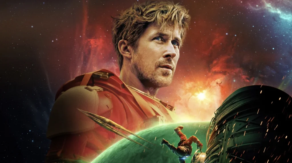 Official movie poster for sci-fi film Project Hail Mary starring Ryan Gosling on Prime Video.