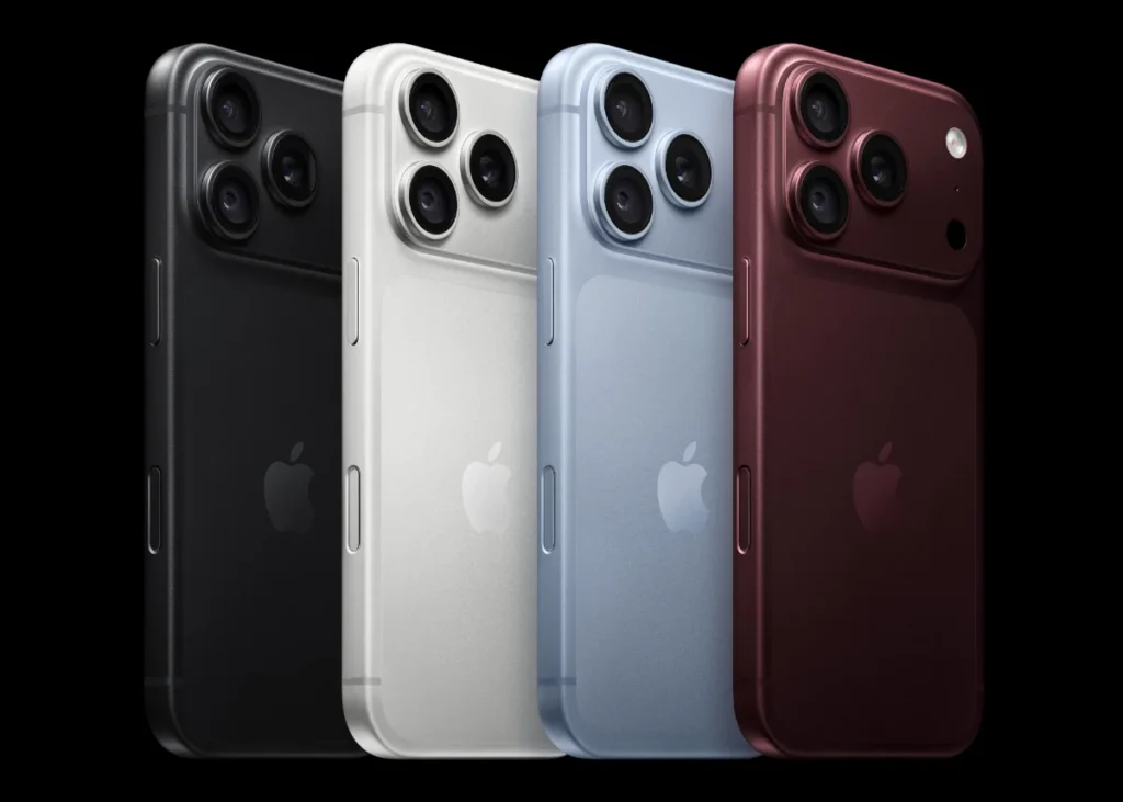 iPhone 18 Pro in Black, Silver, Glacier and Burgundy