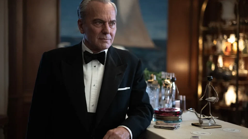 The Final Problem on Netflix, main character at the hotel bar
