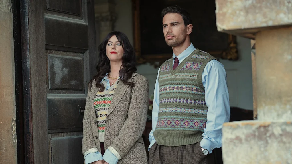 Theo James and Kaya Scodelario in The Gentlemen Season 2